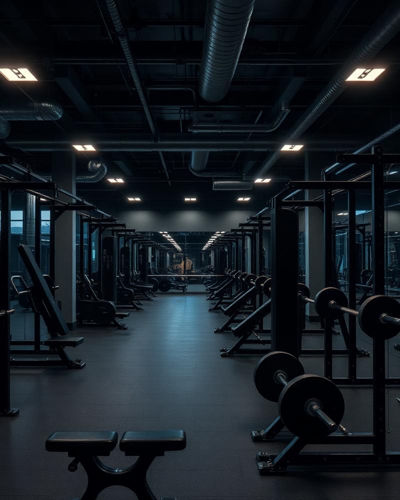 Commercial gym interior